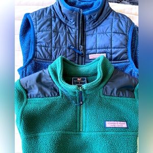 Vineyard Vines - Fleece Vest and Pull Over Boys